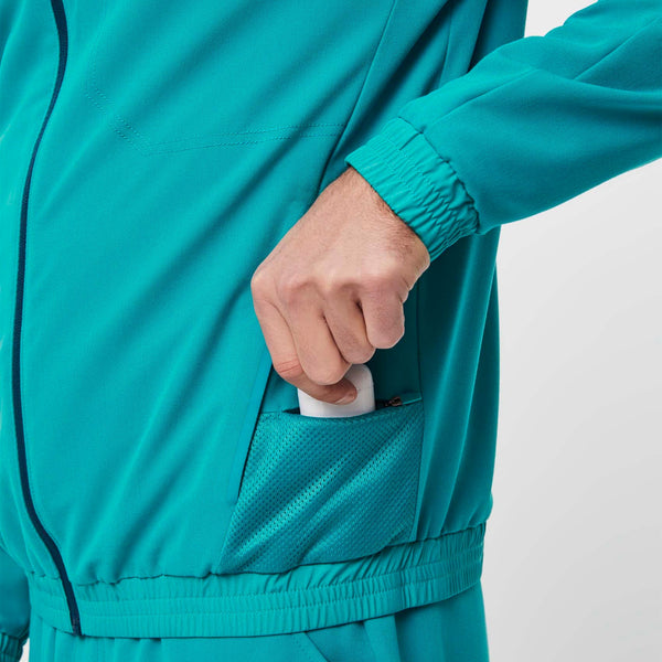 men's Teal Cobaki - Performance Scrub Jacket