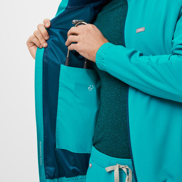 men's Teal Cobaki - Performance Scrub Jacket