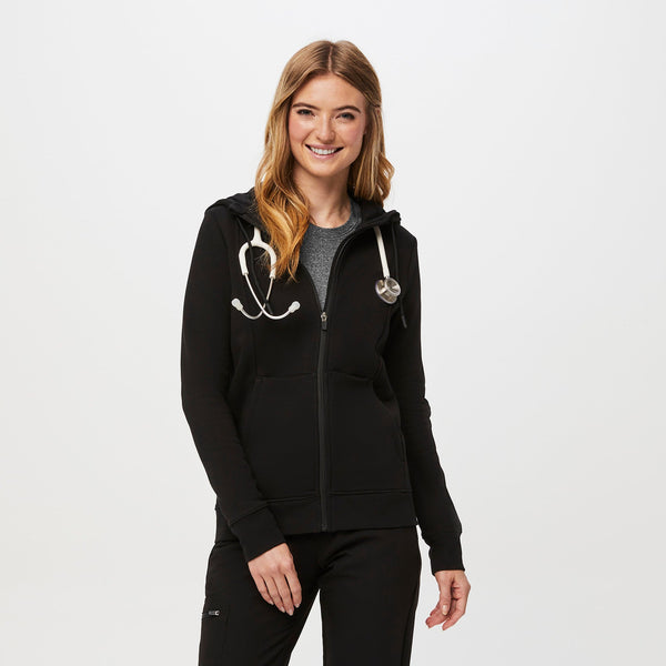 women's Black On-Shift™ Full Zip - Hoodie