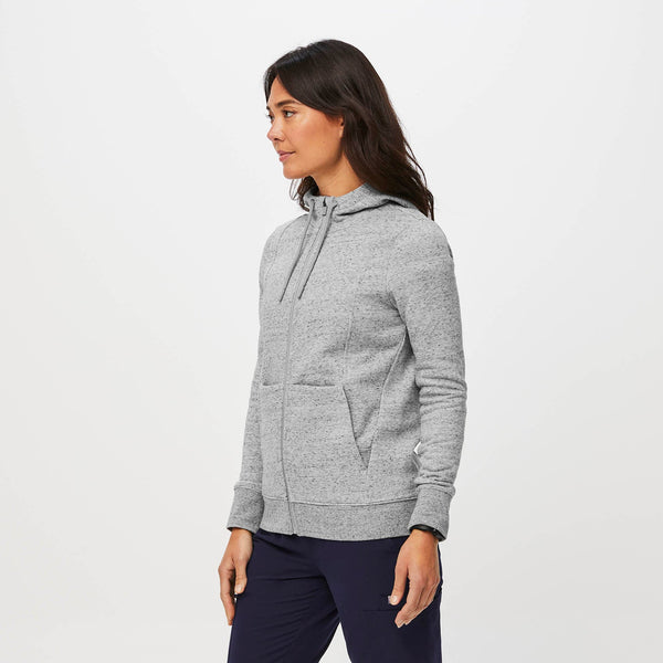 women's Heather Grey On-Shift™ Full Zip - Hoodie