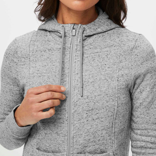 women's Heather Grey On-Shift™ Full Zip - Hoodie