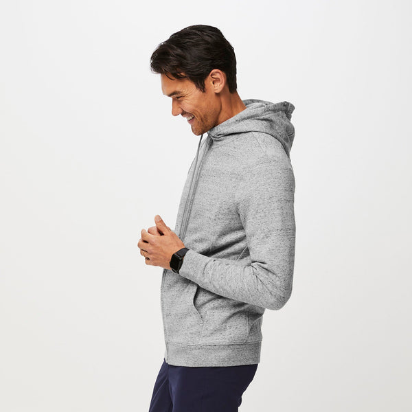 men's Heather Grey On-Shift™ Full Zip - Hoodie