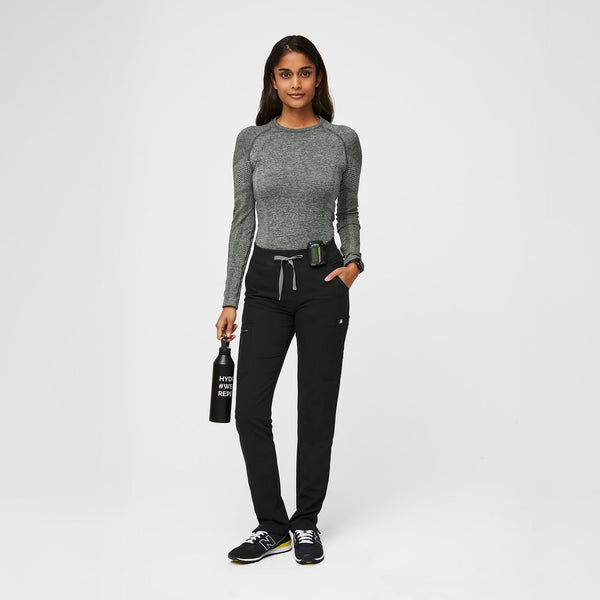 women's Black Yola™ - Petite Skinny Scrub Pants 2.0