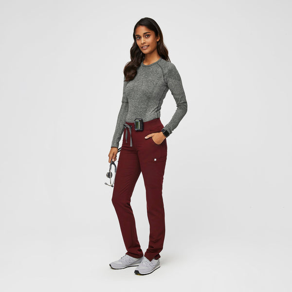 women's Burgundy Yola™ - Tall Skinny Scrub Pants 2.0