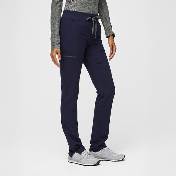 women's Navy Yola™ - Petite Skinny Scrub Pants 2.0