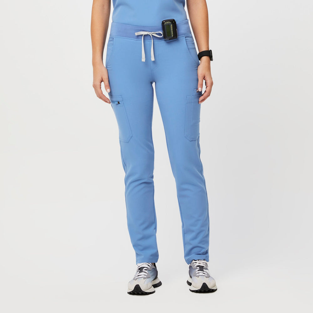 women's Ceil Blue Yola™  - Petite Skinny Scrub Pants 2.0