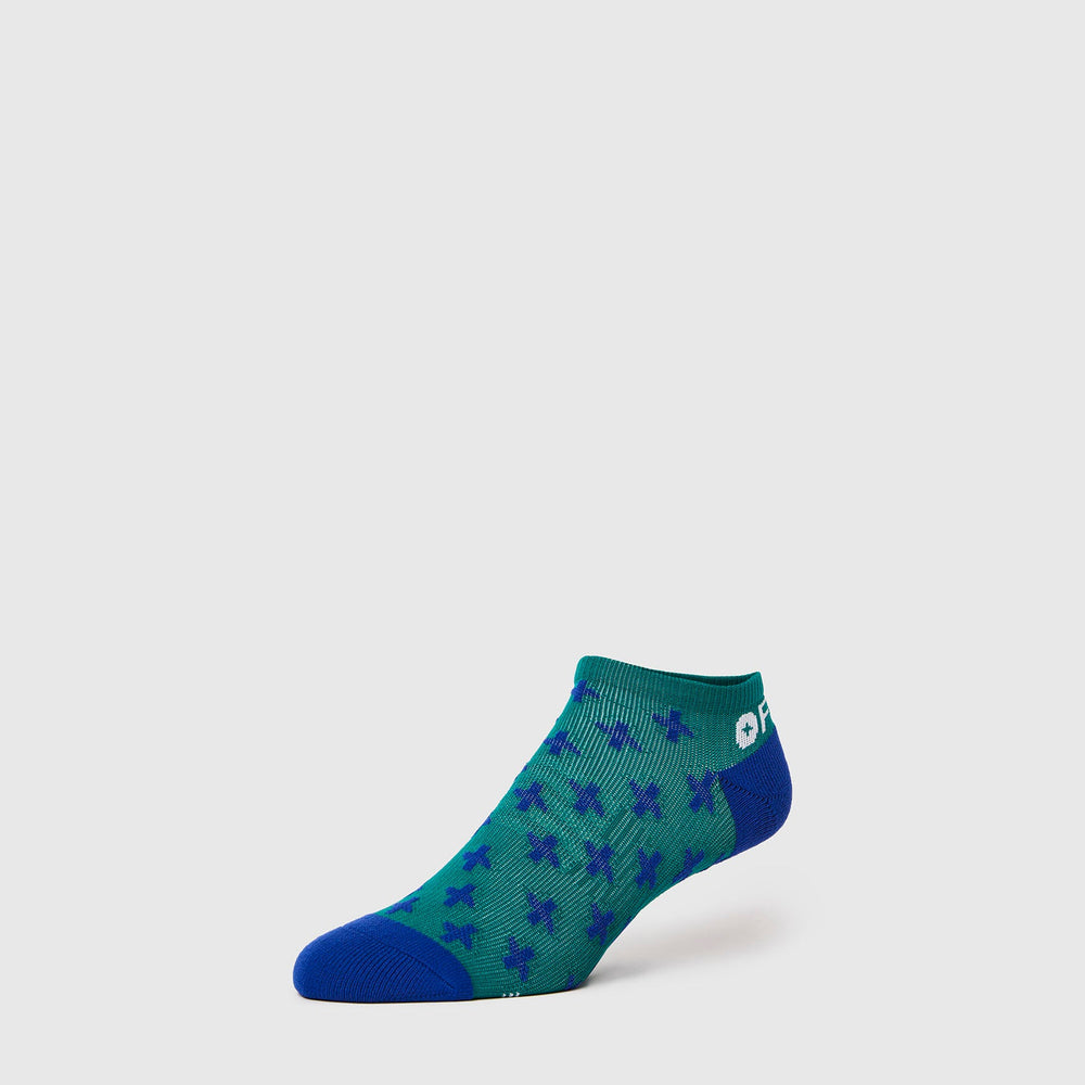 men's Hunter Green Repeat Cross - Ankle Socks