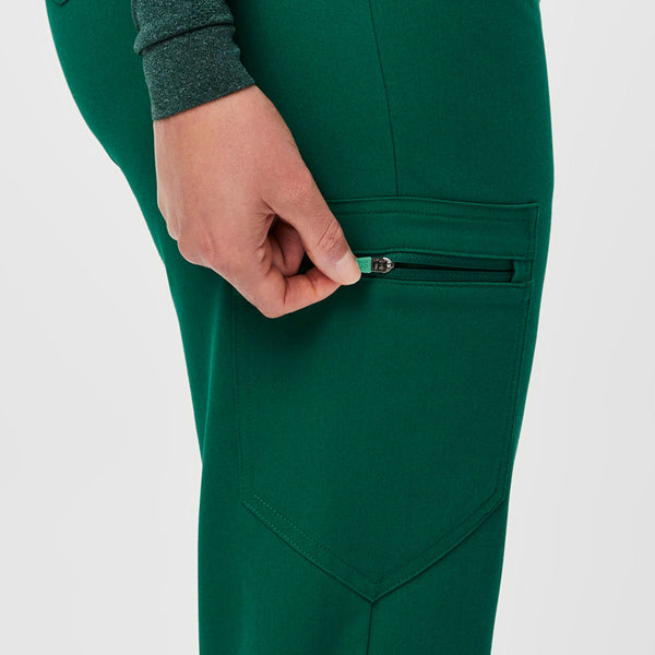 women's Hunter Green Zamora™ - Petite Jogger Scrub Pants