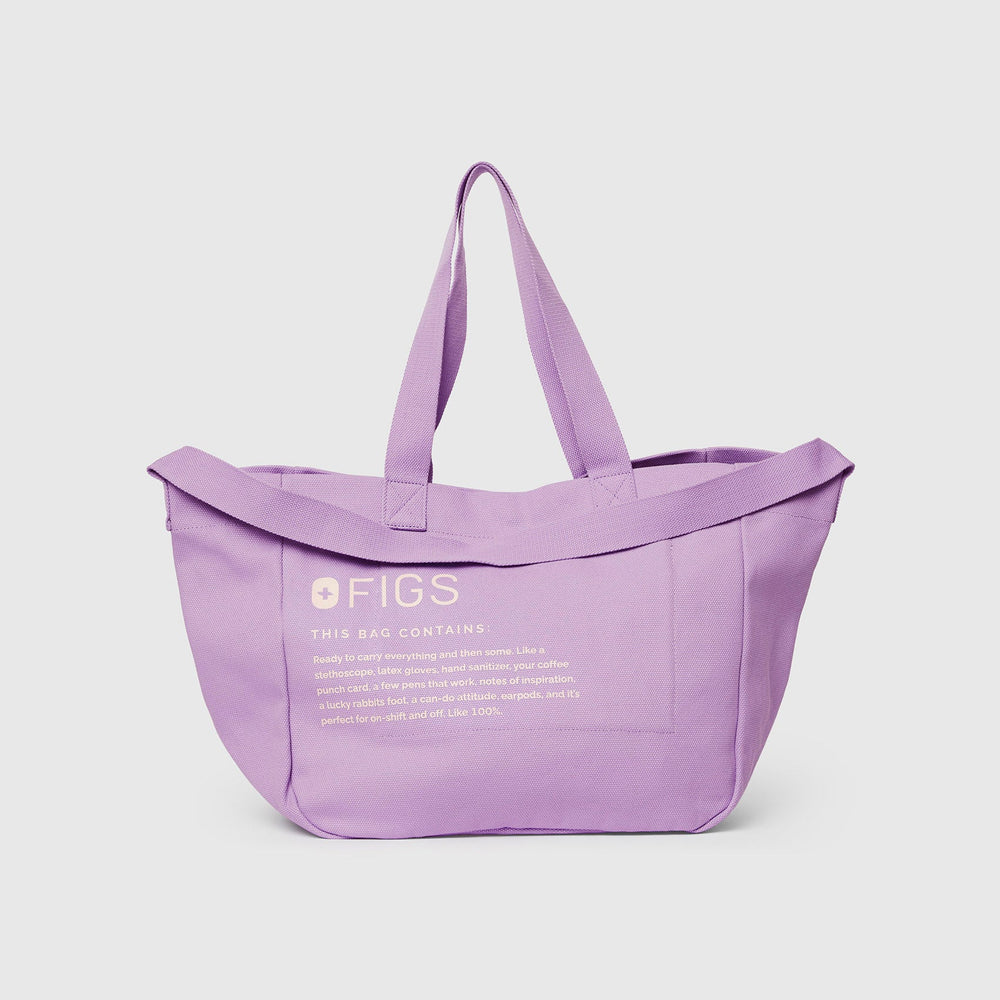 Lavender Dew Canvas Tote