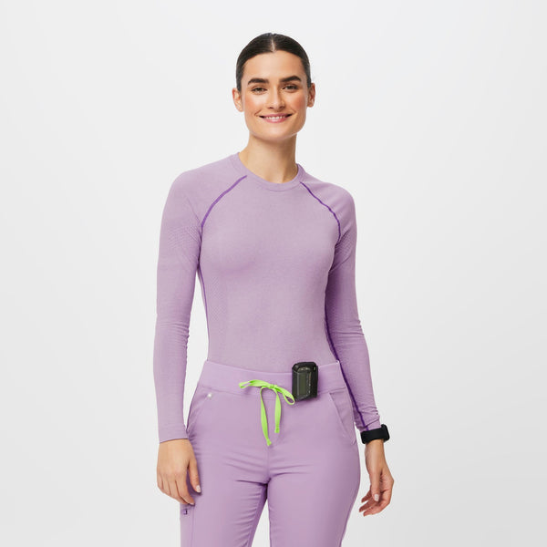 women's Lavender Dew Salta Seamless - Longsleeve Underscrub