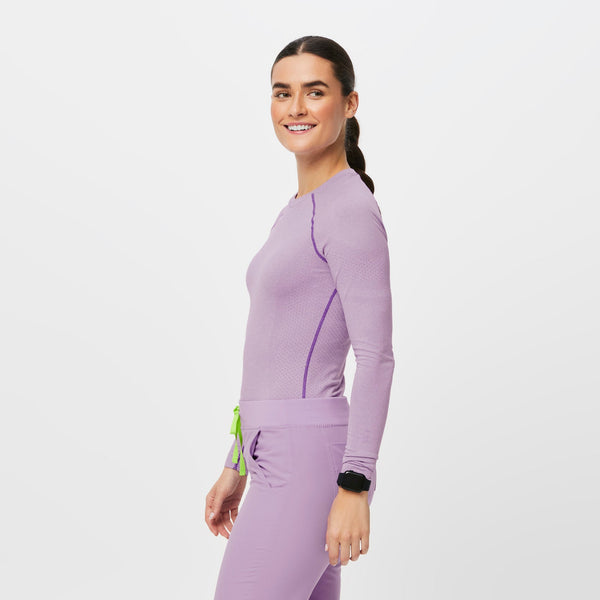 women's Lavender Dew Salta Seamless - Longsleeve Underscrub