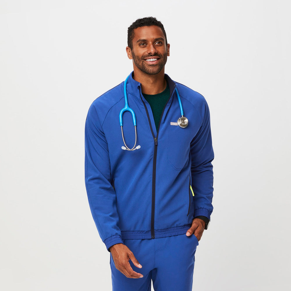 men's Winning Blue Cobaki - Performance Scrub Jacket