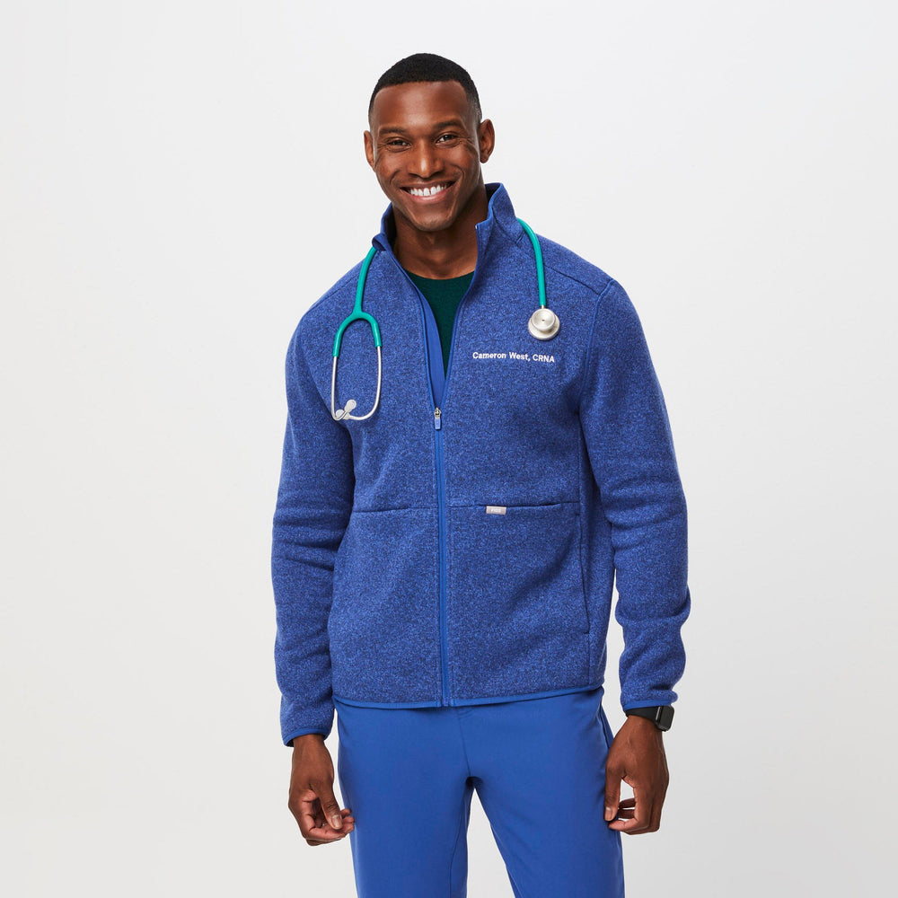 men's Heather Winning Blue On-Shift™ - Sweater Knit Jacket