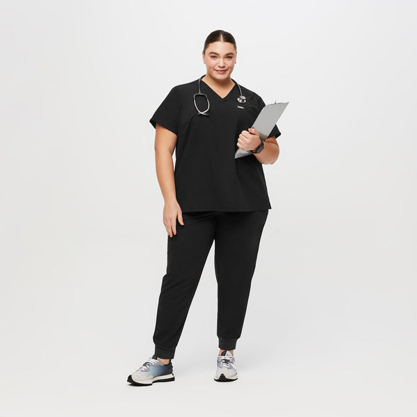 women's Black Catarina™- One-Pocket Scrub Top (3XL - 6XL)