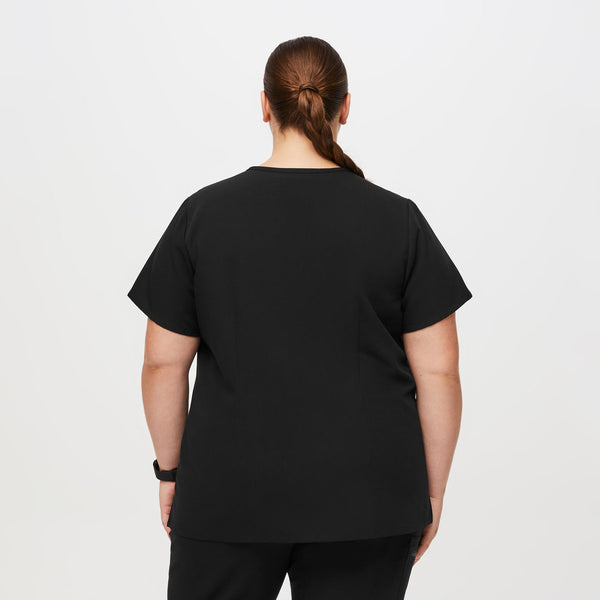 women's Black Catarina™- One-Pocket Scrub Top (3XL - 6XL)