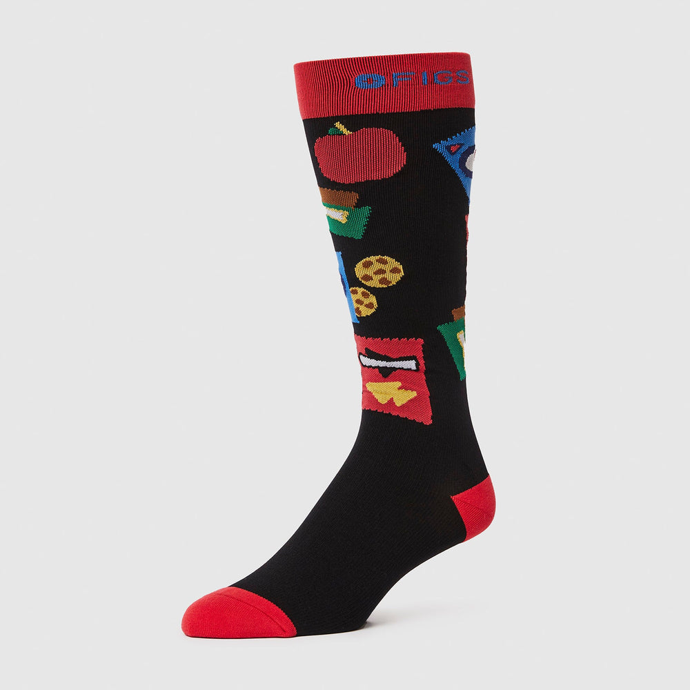 men's Black Lunch Break - Compression Socks