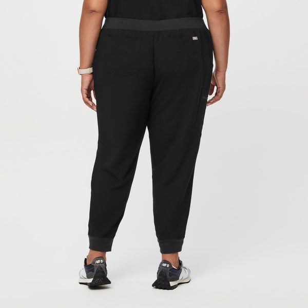 women's Black Zamora™- Petite Jogger Scrub Pants (3XL - 6XL)