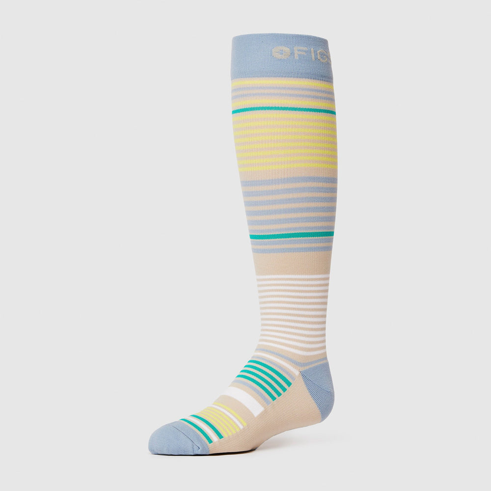women's Bone Multi Stripe - Compression Socks