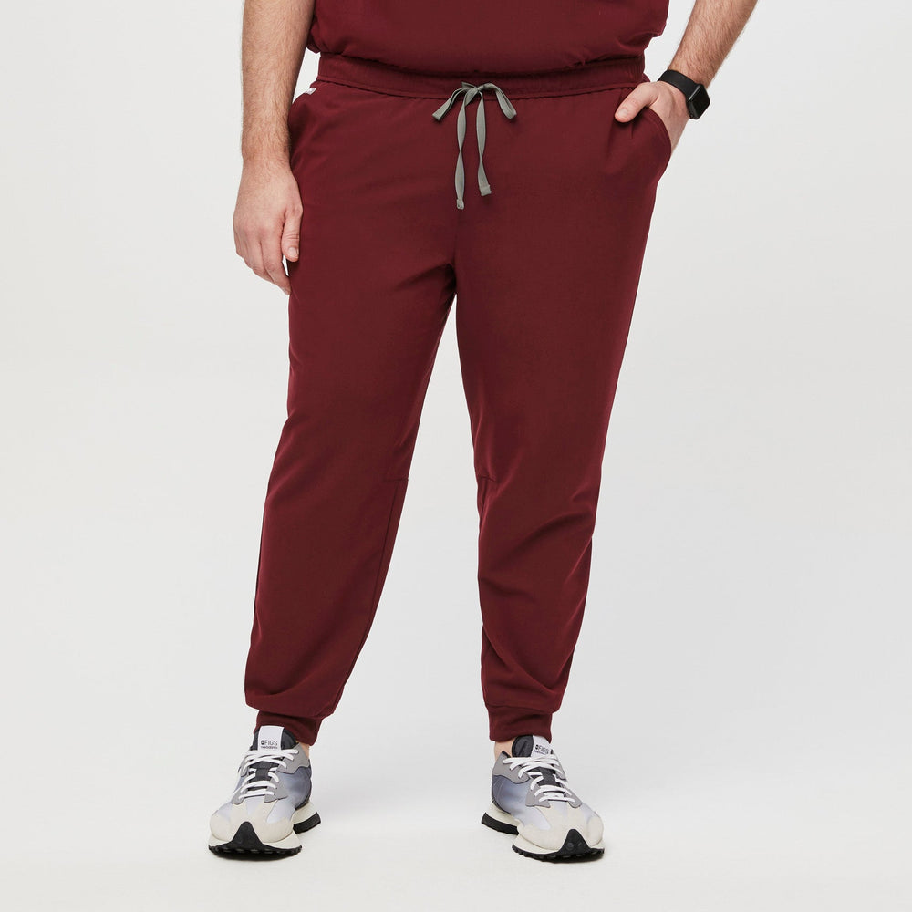 men's Burgundy Tansen™ - Tall Jogger Scrub Pants (3XL - 6XL)