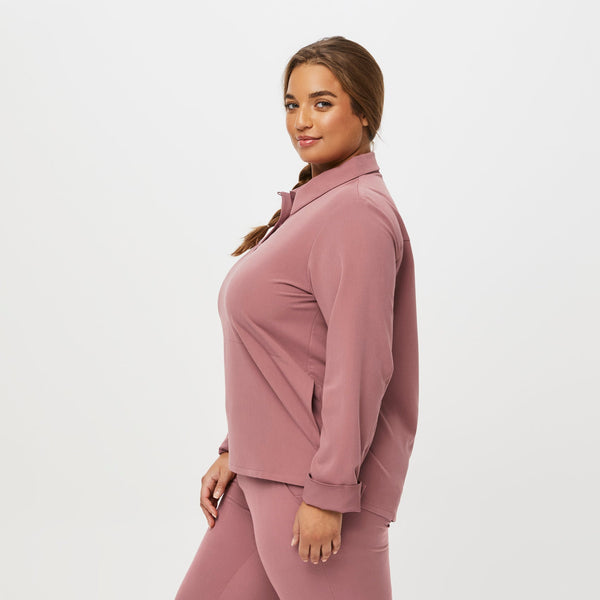 women's Mauve Nala - Longsleeve ScrubPolo™