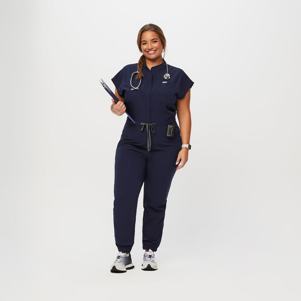 women's Navy Rafaela - Cargo ScrubJumpsuit™