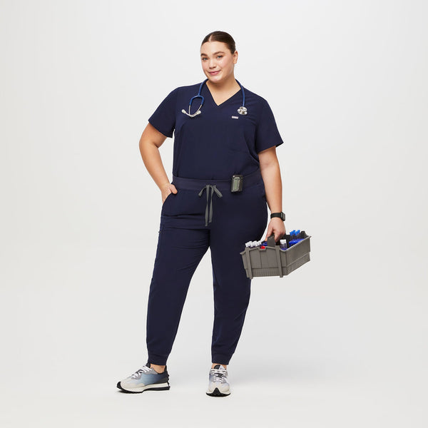 women's Navy Zamora™ - Jogger Scrub Pants (3XL - 6XL)