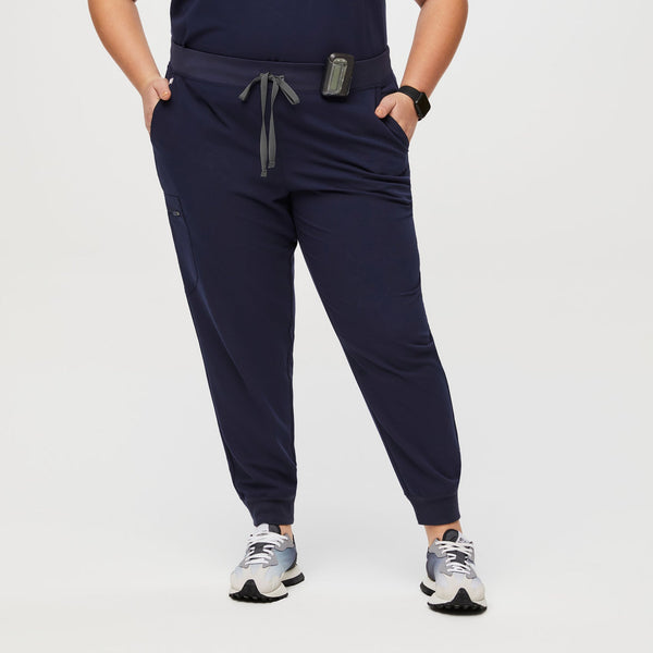 women's Navy Zamora™ - Jogger Scrub Pants (3XL - 6XL)