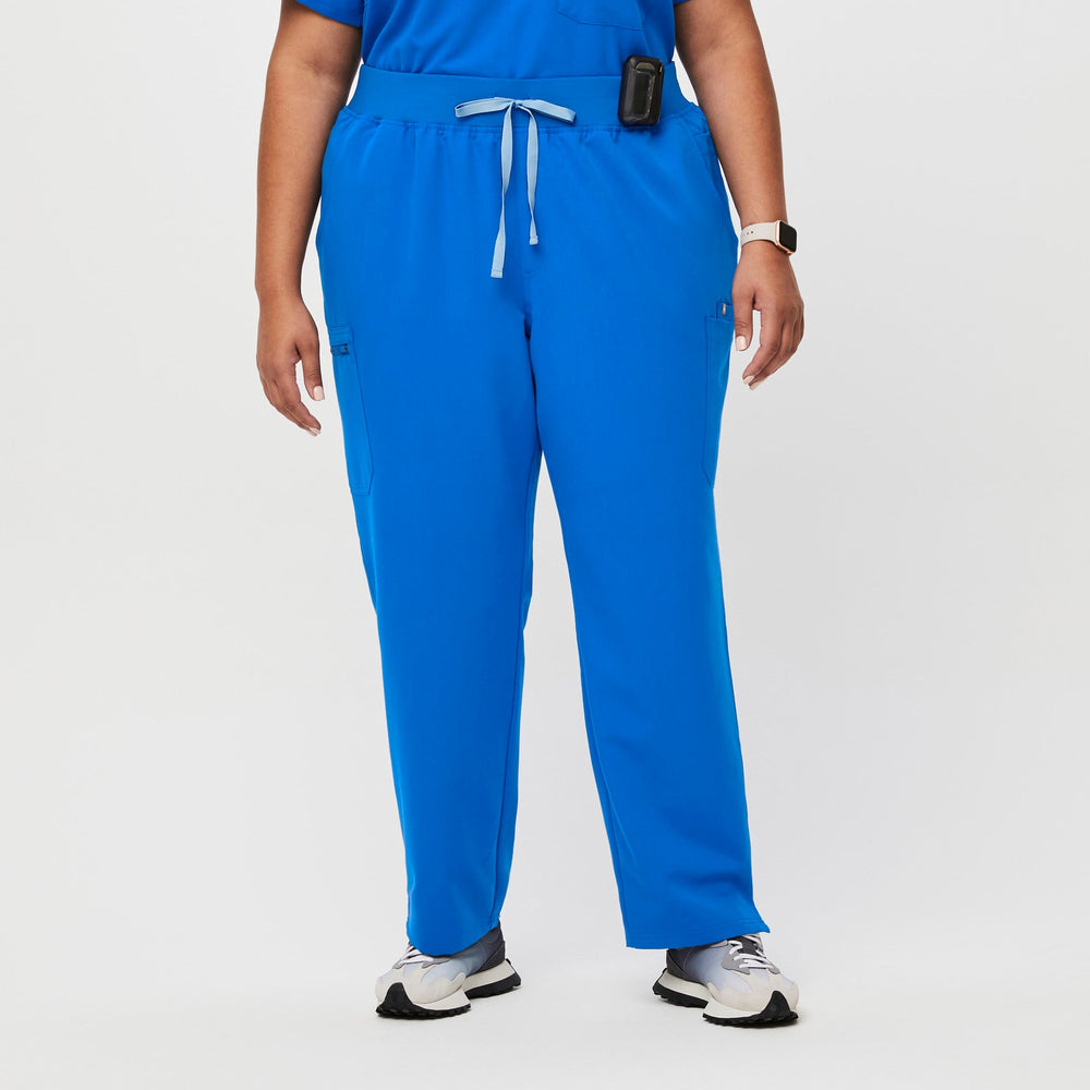 women's Royal Blue High Waisted Yola™ - Skinny Scrub Pants 2.0 (3XL - 6XL)