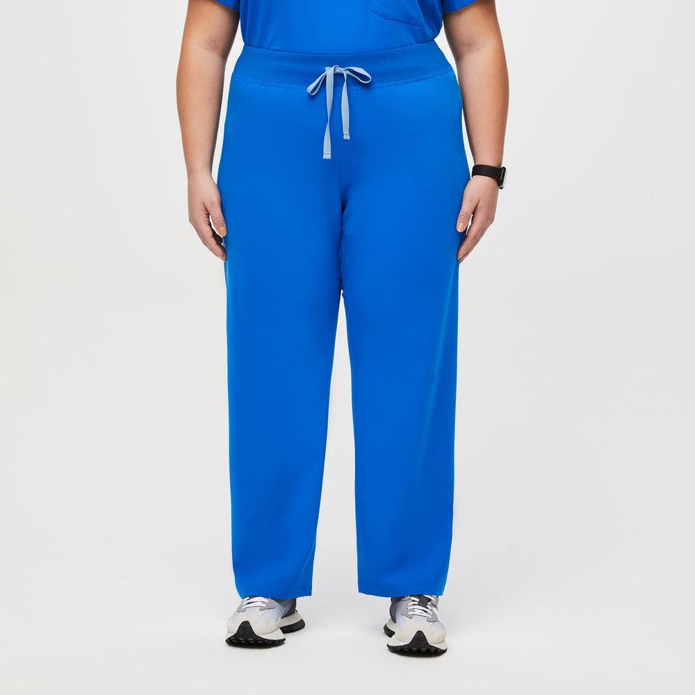 women's Royal Blue High Waisted Livingston™ - Tall Basic Scrub Pants (3XL - 6XL)