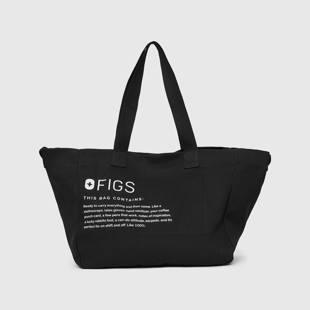 Black Canvas Tote