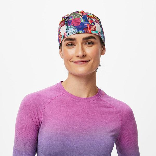 Multi Sticker Modern - Classic Scrub Cap