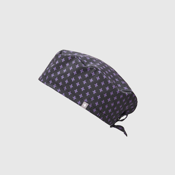 Black Repeat Cross Modern - Classic Scrub Cap