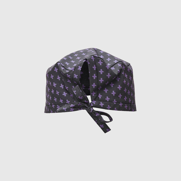 Black Repeat Cross Modern - Classic Scrub Cap