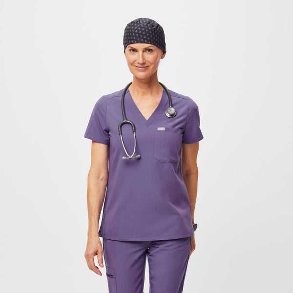 Black Repeat Cross Modern - Classic Scrub Cap