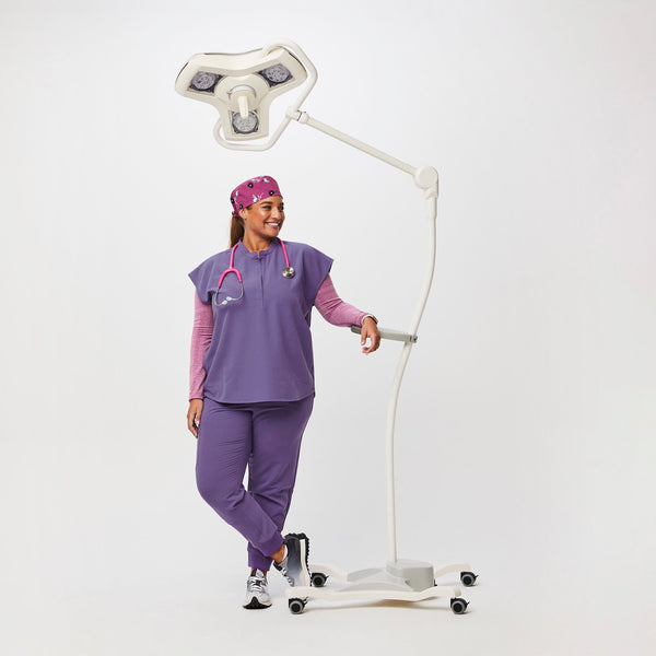 Bright Fuchsia Trauma Llama Modern - Classic Scrub Cap