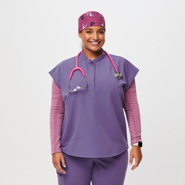 Bright Fuchsia Trauma Llama Modern - Classic Scrub Cap