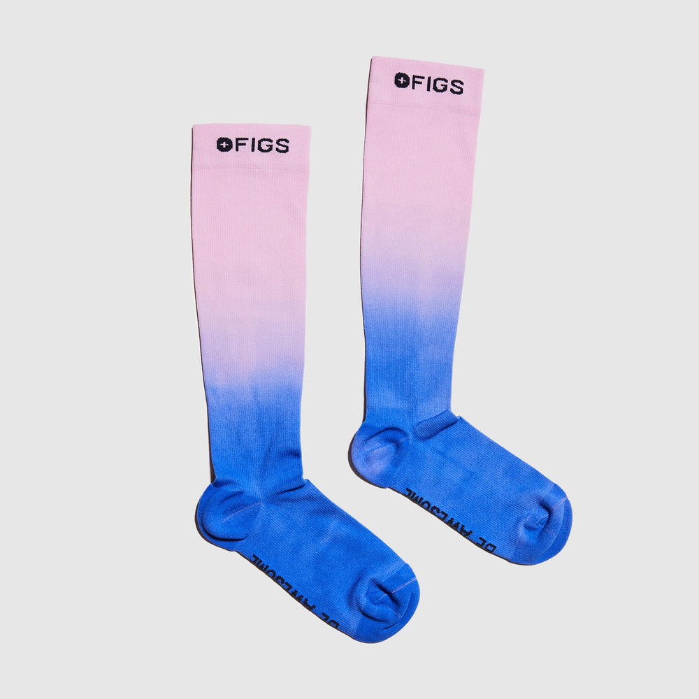 women's Lilac Be Awesome Dip Dye - Compression Socks