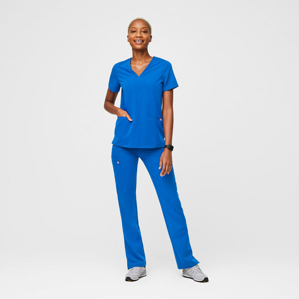 Women's Royal Blue Casma™ - Three-Pocket Scrub Top