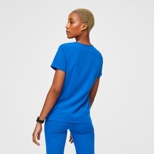 Women's Royal Blue Casma™ - Three-Pocket Scrub Top