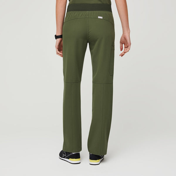 women's Dark Olive Kade - Cargo Scrub Pants