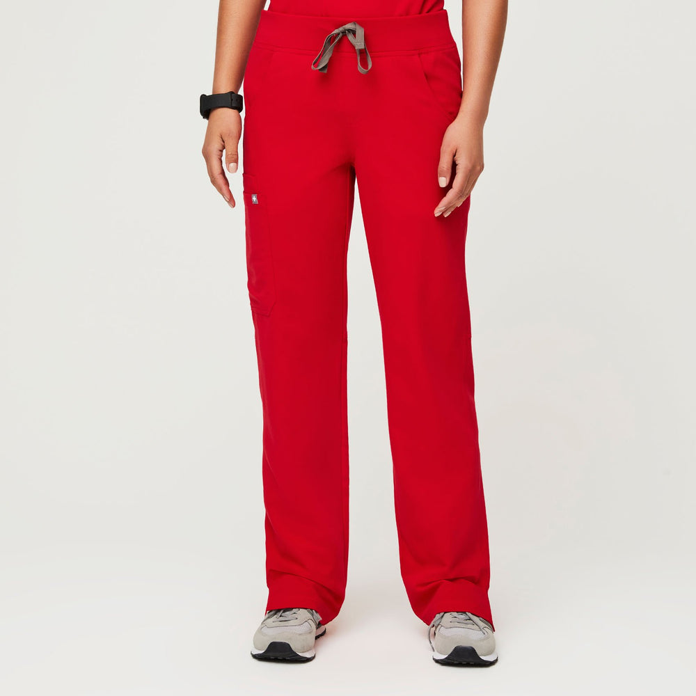 women's Pop Red Kade - Cargo Scrub Pants