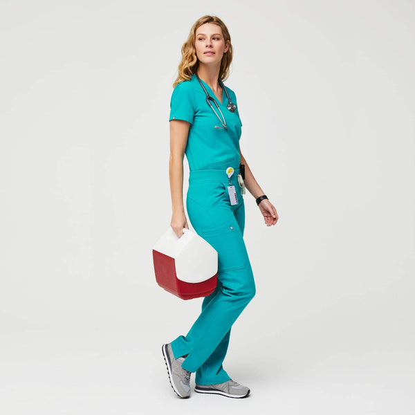 women's Teal Kade™ - Cargo Scrub Pants