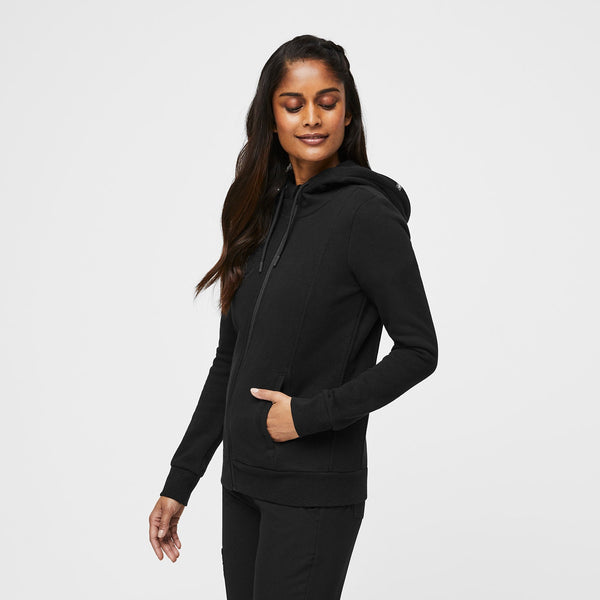 Women's Black Essential Hoodie