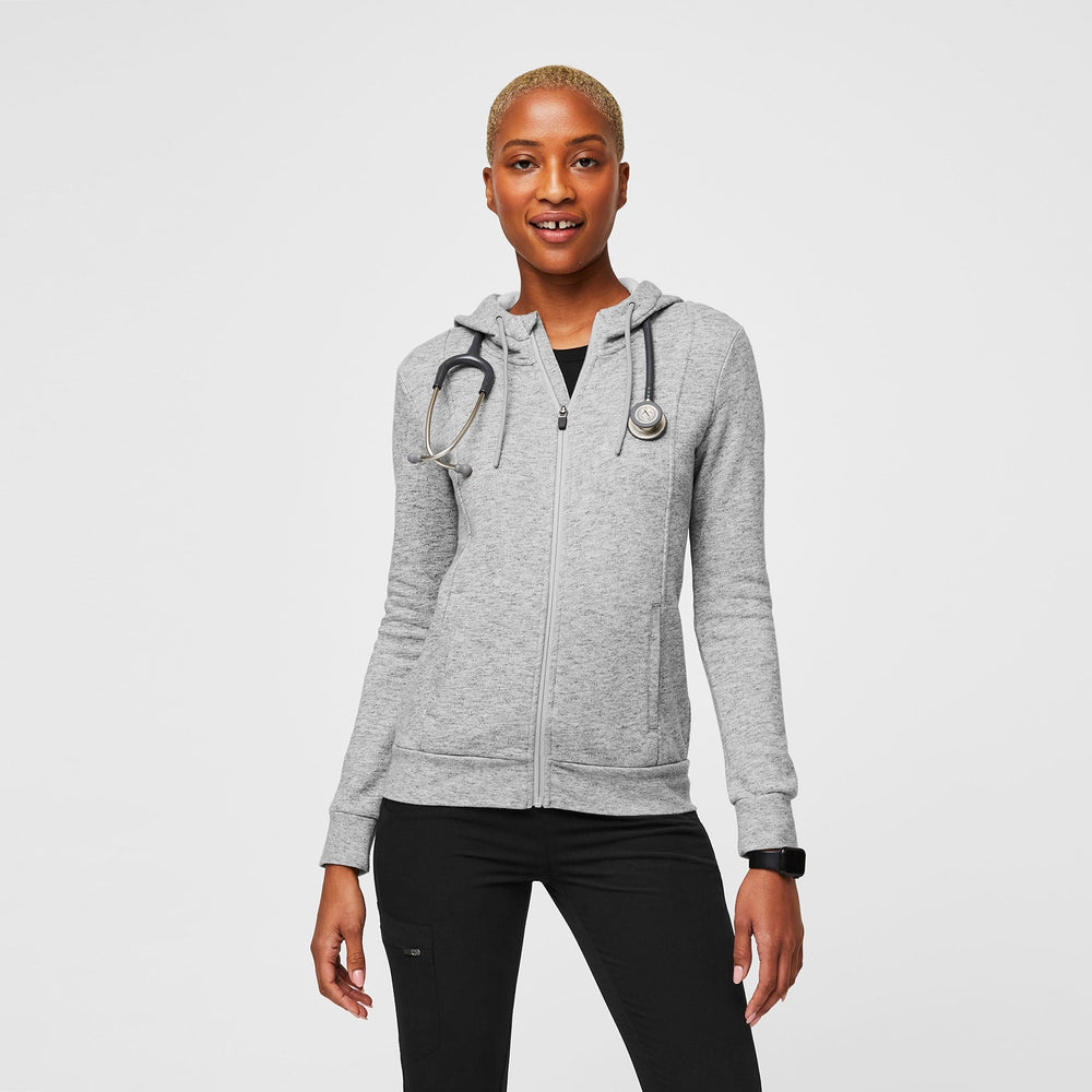 Women's Heather Grey Essential Hoodie