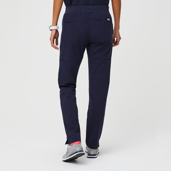 women's Navy Mundri - Slim Scrub Pants