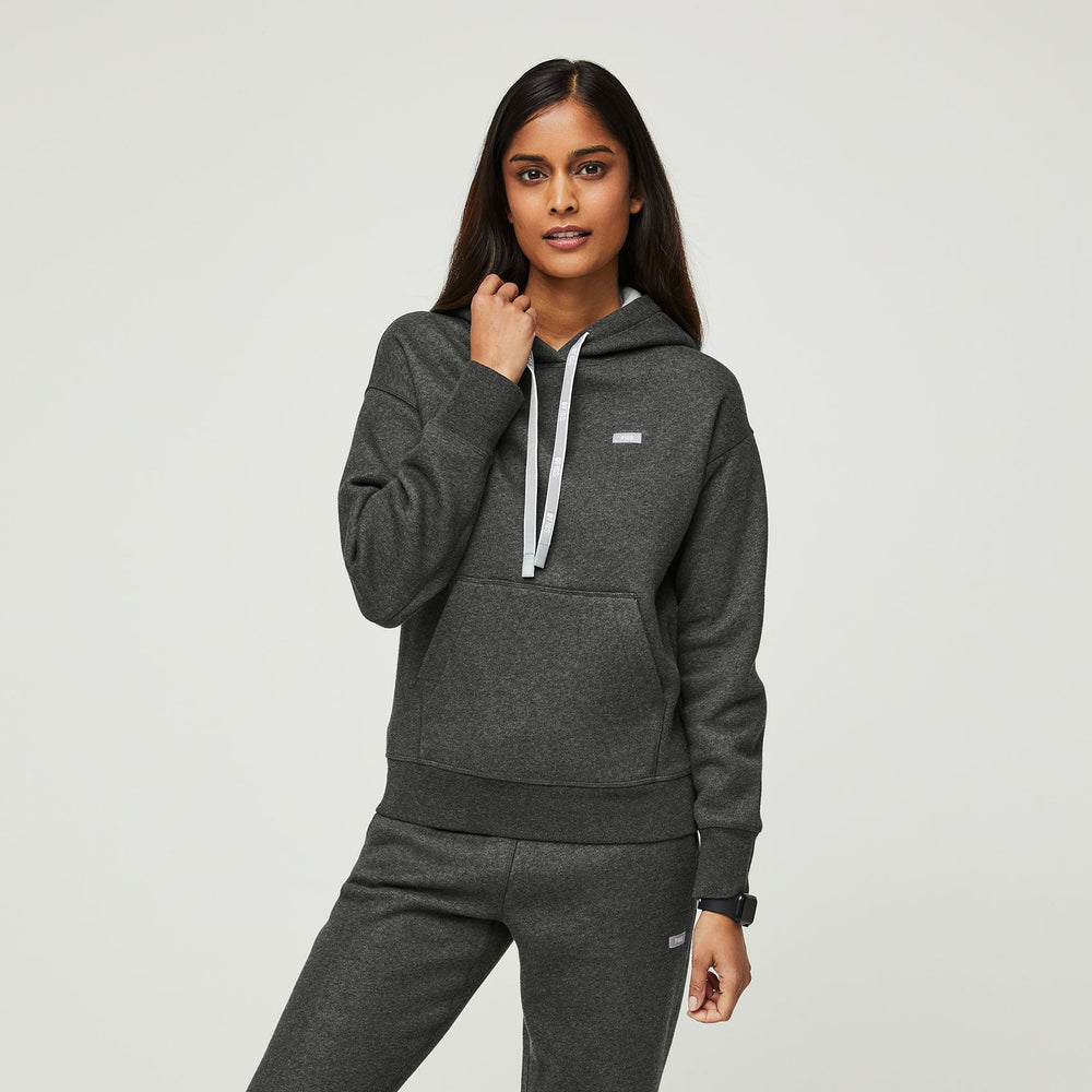 women's Heather Charcoal Off-Shift™ - Hoodie Sweatshirt