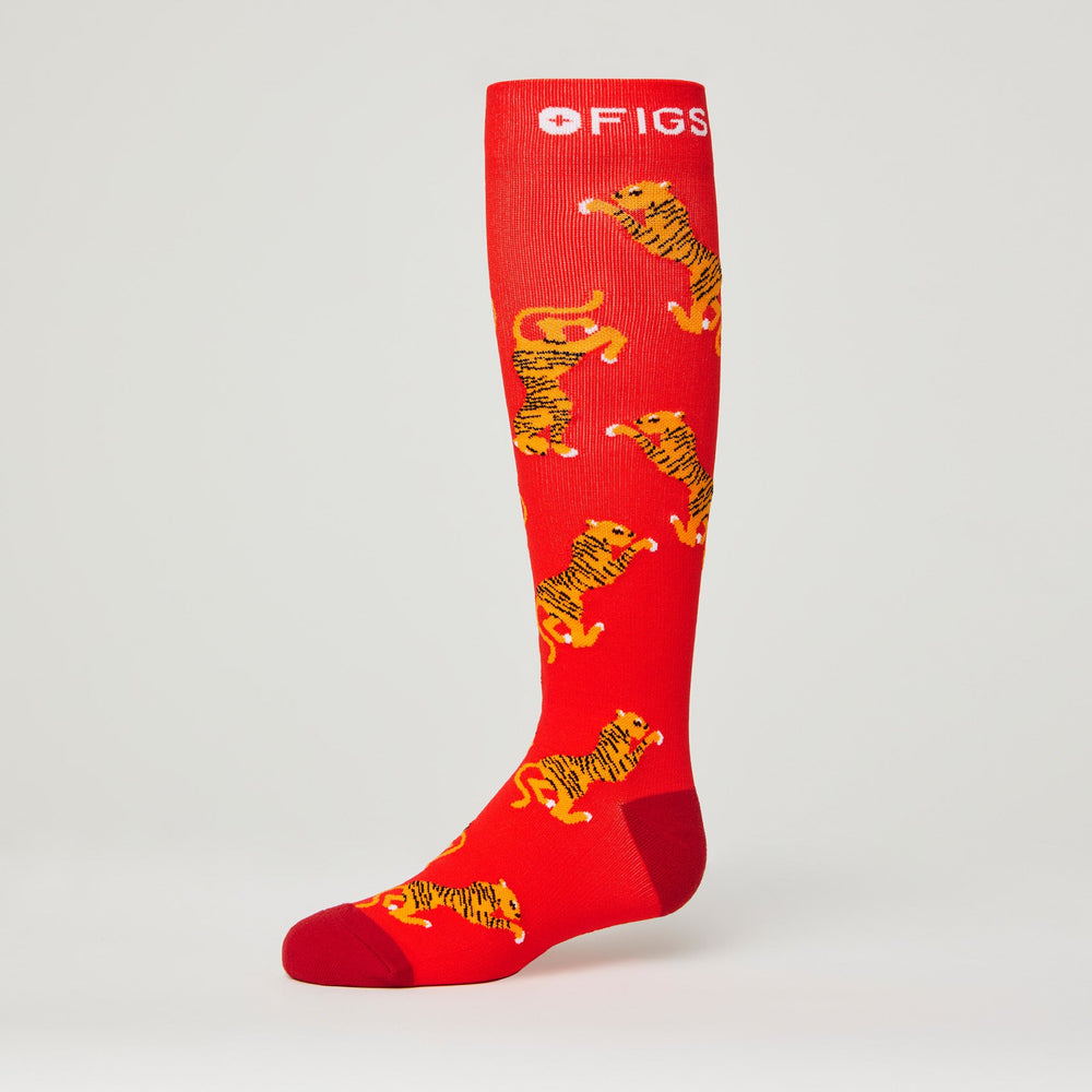 women's Winning Red Tiger - Compression Socks