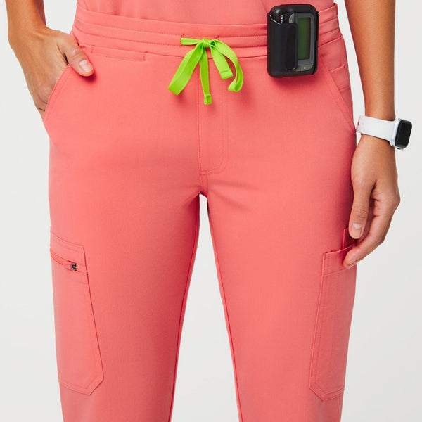 women's Hot Coral Yola™ - Tall Skinny Scrub Pants