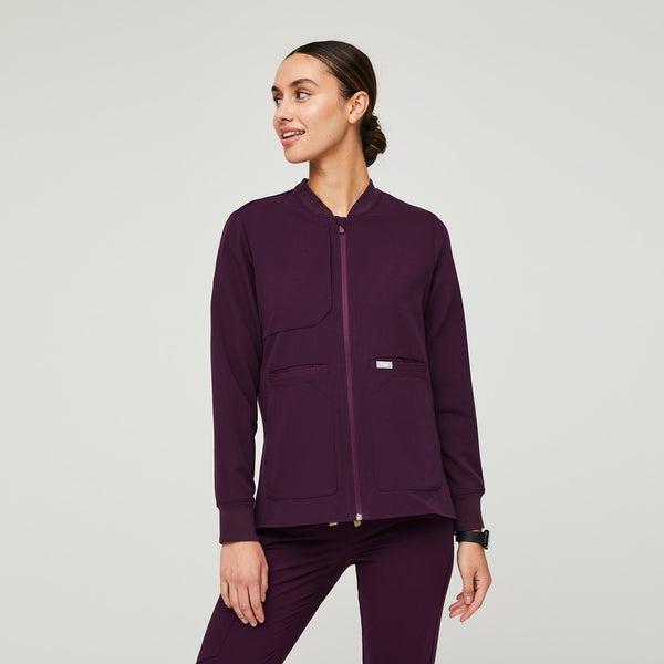 women's Deep Purple Bellery 2.0 - Scrub Jacket