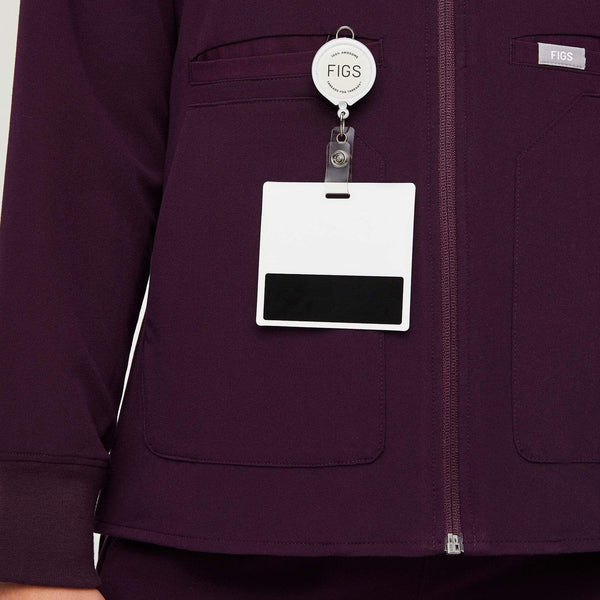 women's Deep Purple Bellery 2.0 - Scrub Jacket